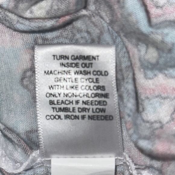 World Unity Cold Shoulder Paisley Print Boho Top Size XL Multi Soft Knit Blouse - Picture 13 of 13